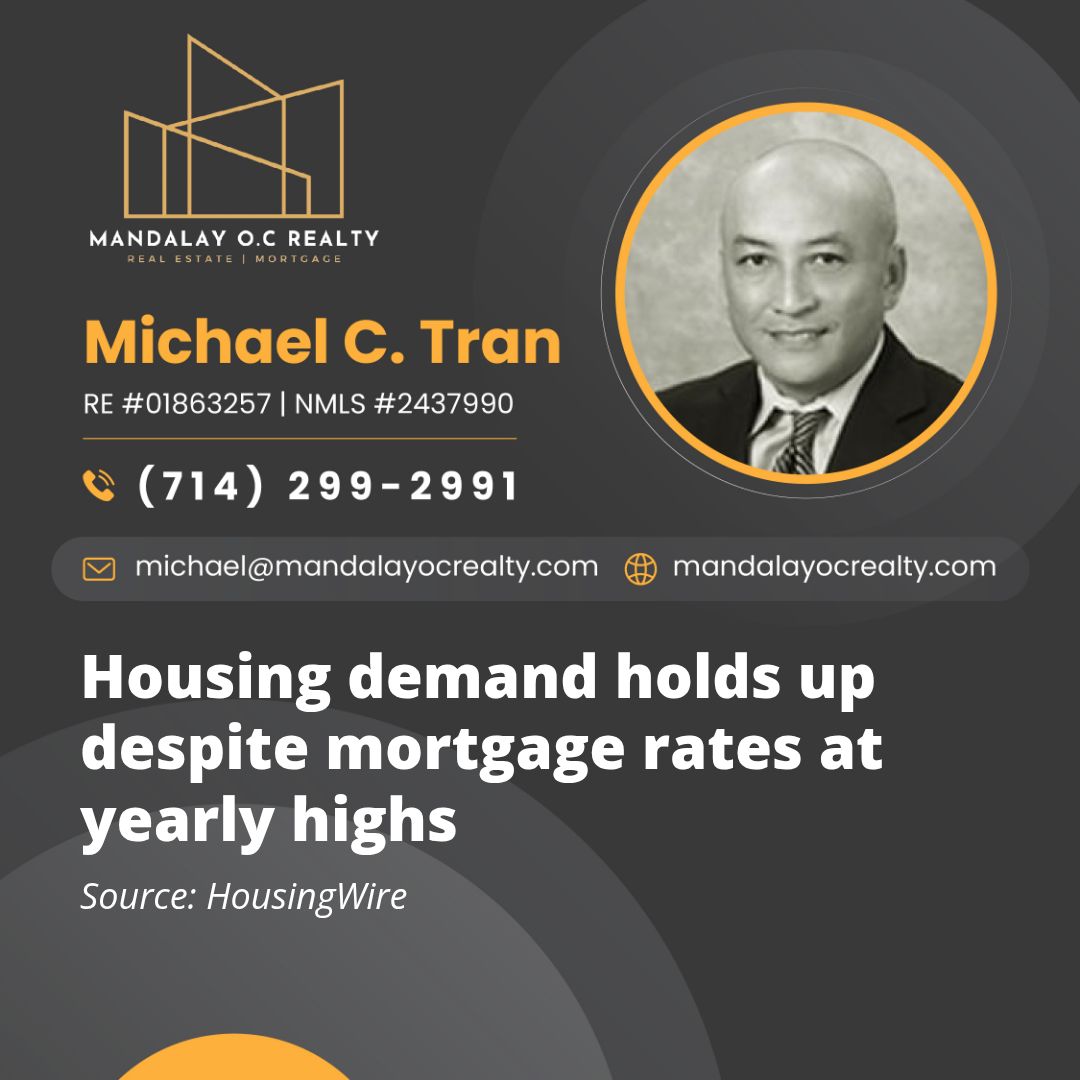 Housing demand holds up despite mortgage rates at yearly highs